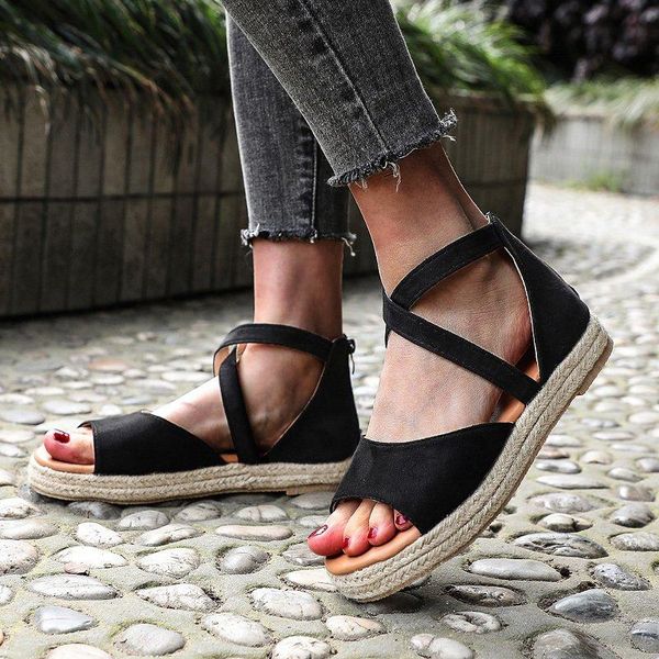 sandals women summer fashion women's 2021 roman platform shoes casual zipper female open toe, Black
sandals women summer fashion women's 2021 roman platform shoes casual zipper female open toe, Black