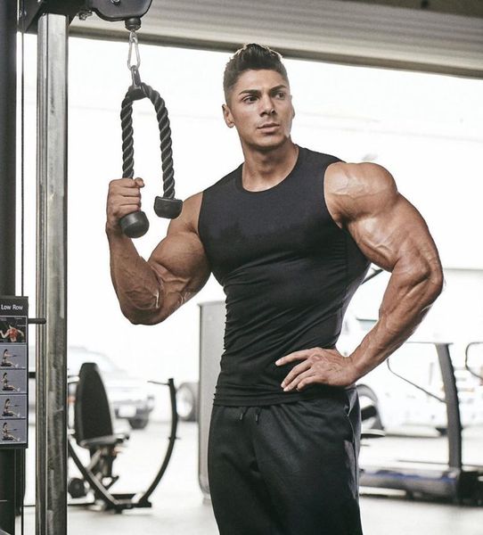 men' tank gym men stringer workout vest fitness sport sleeveless shirt singlet quick dry bodybuilding tight undershirt, White;black
men' tank gym men stringer workout vest fitness sport sleeveless shirt singlet quick dry bodybuilding tight undershirt, White;black