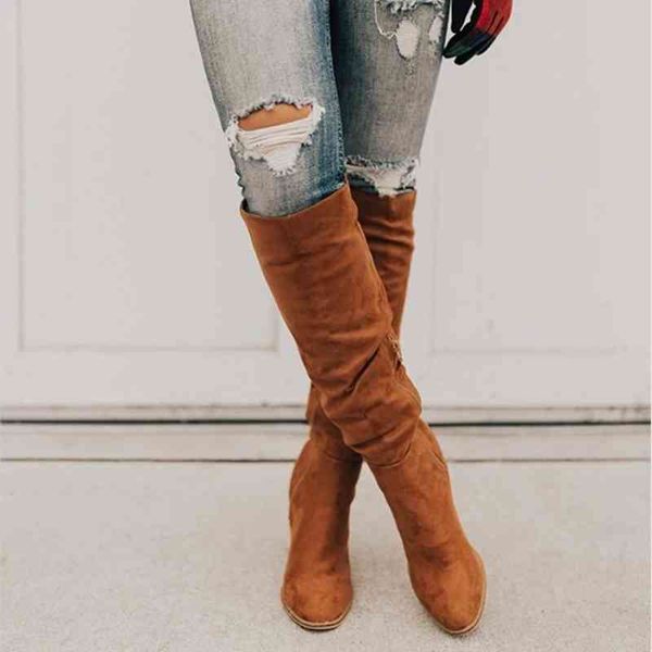 boots autumn woman zip knee high women flock square heels pumps ladies casual solid shoes female outside footwear plus size 2fkn, Black
boots autumn woman zip knee high women flock square heels pumps ladies casual solid shoes female outside footwear plus size 2fkn, Black