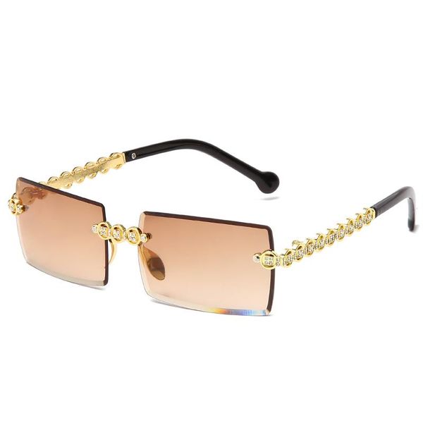 sunglasses fashion square rimless diamond brand design women small sun glasses luxury metal shades uv400 eyewear, White;black
sunglasses fashion square rimless diamond brand design women small sun glasses luxury metal shades uv400 eyewear, White;black