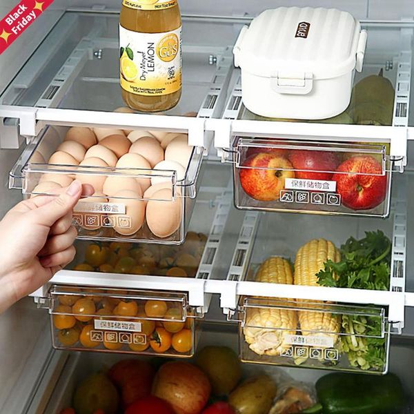 1pc refrigerator storage box rack kitchen containers fridge organizer holder shelf accessories clear container & organization
1pc refrigerator storage box rack kitchen containers fridge organizer holder shelf accessories clear container & organization