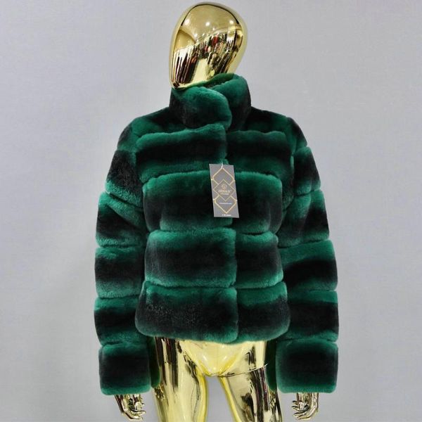 women's fur & faux short green real rex jacket with stand collar thick warm overcoat luxury woman genuine coats 2021, Black
women's fur & faux short green real rex jacket with stand collar thick warm overcoat luxury woman genuine coats 2021, Black
