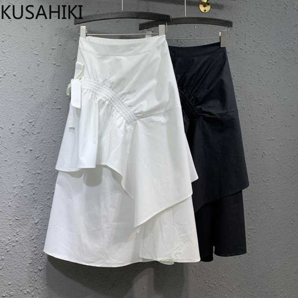 kusahiki korean pleated irregular ruffle skirts womens high waist a-line skirt summer solid faldas mujer moda 6h012 210602, Black
kusahiki korean pleated irregular ruffle skirts womens high waist a-line skirt summer solid faldas mujer moda 6h012 210602, Black