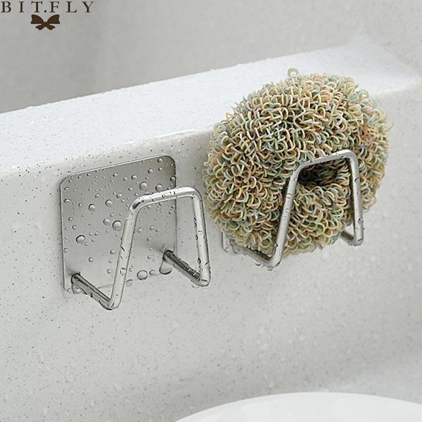 kitchen storage & organization mini stainless steel sponges holder self adhesive sink drain drying rack accessories organizer
kitchen storage & organization mini stainless steel sponges holder self adhesive sink drain drying rack accessories organizer
