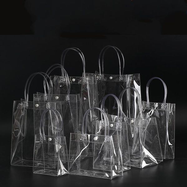 gift wrap 10/20/30pcs transparent soft pvc tote packaging bags with hand loop, clear plastic handbag, cosmetic bag
gift wrap 10/20/30pcs transparent soft pvc tote packaging bags with hand loop, clear plastic handbag, cosmetic bag