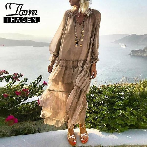 casual dresses tom hagen women wrap dress long maxi boho bohemian for elegant vintage summer 2021 the beach, Black;gray
casual dresses tom hagen women wrap dress long maxi boho bohemian for elegant vintage summer 2021 the beach, Black;gray