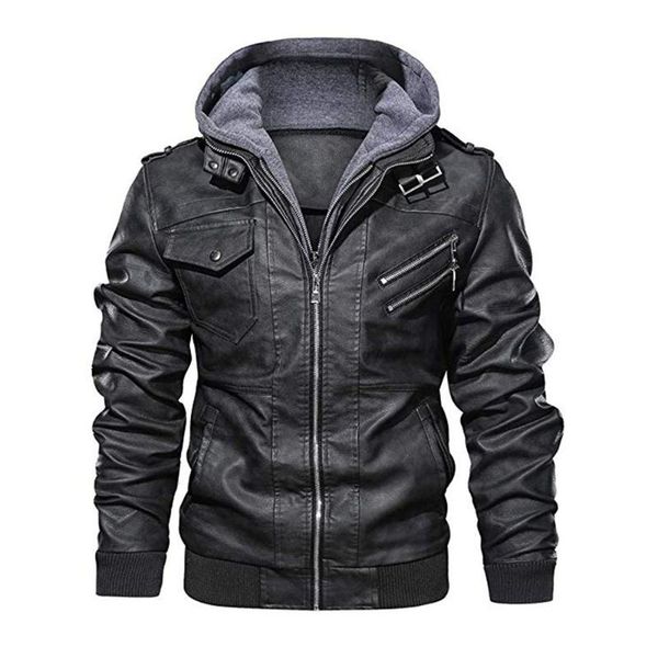men's fur & faux autumn men leather jackets coat oversize zipper motorcycle pu jacket mens brand military outwear long sleeve winter co, Black
men's fur & faux autumn men leather jackets coat oversize zipper motorcycle pu jacket mens brand military outwear long sleeve winter co, Black