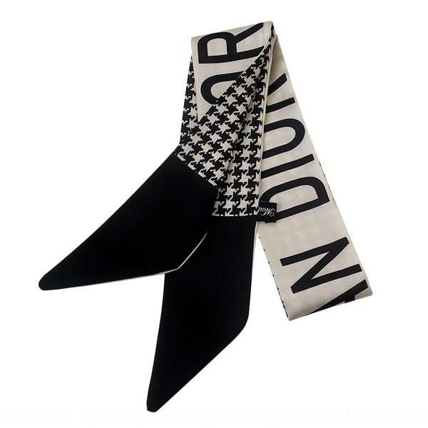 ydqq french cravat elegant silk scarf ties headscarfadvanced headband headband, Black;gray
ydqq french cravat elegant silk scarf ties headscarfadvanced headband headband, Black;gray