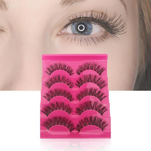 false eyelashes 50% 5 pairs fake eyelash natural looking transparent stems plastic fiber stylish for women
false eyelashes 50% 5 pairs fake eyelash natural looking transparent stems plastic fiber stylish for women