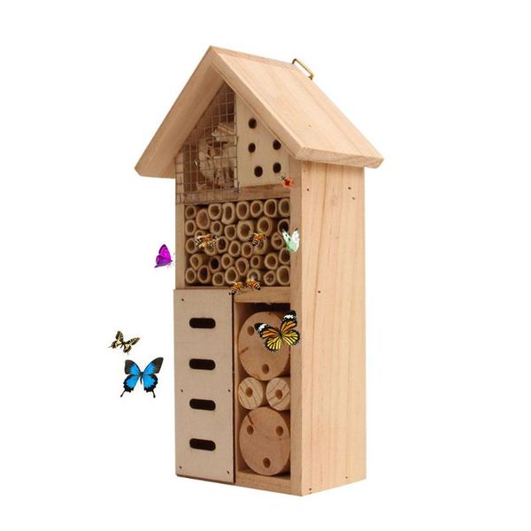 durable insect bee house honey tools wooden wood bug room el shelter garden decoration nests box bird cages
durable insect bee house honey tools wooden wood bug room el shelter garden decoration nests box bird cages