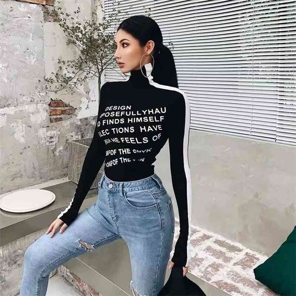 xibani casual letter print women's high neck black and white contrast bottoming with long sleeves in autumn winter shirt 210324
xibani casual letter print women's high neck black and white contrast bottoming with long sleeves in autumn winter shirt 210324