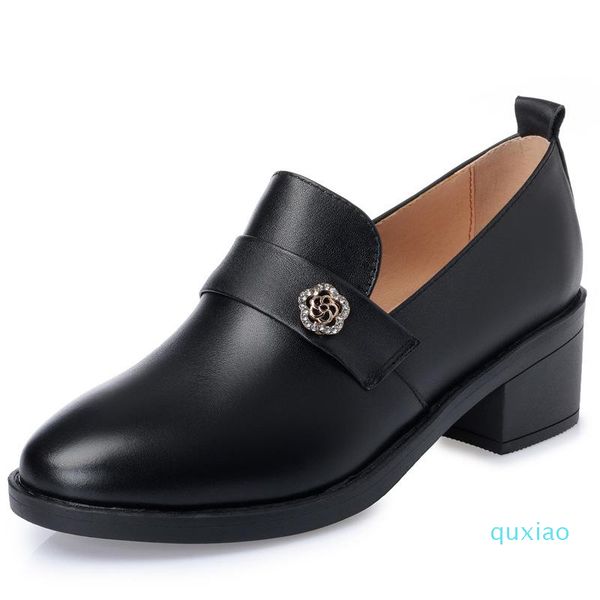 dress shoes 2021 spring genuine leather woman thick heel high heels deep mouth with work women plus size, Black
dress shoes 2021 spring genuine leather woman thick heel high heels deep mouth with work women plus size, Black