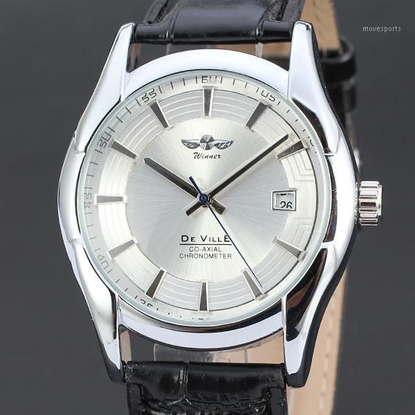 brand watches men classic auto date mechanical relogio stainless steel case black casual leather band watch wristwatches, Slivery;brown
brand watches men classic auto date mechanical relogio stainless steel case black casual leather band watch wristwatches, Slivery;brown
