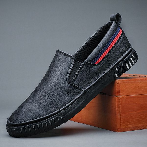 2021 new men leather casual shoes spring fashion simple slip-on leisure flat shoes for men cool loafers, Black
2021 new men leather casual shoes spring fashion simple slip-on leisure flat shoes for men cool loafers, Black