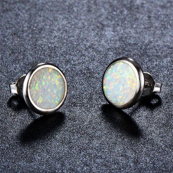 stud simple fashion white blue opal earrings classic round stone dainty silver color wedding for women jewelry, Golden;silver
stud simple fashion white blue opal earrings classic round stone dainty silver color wedding for women jewelry, Golden;silver