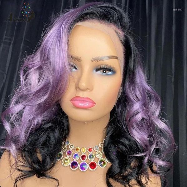 pre plucked wavy ombre purple color 613 blonde wigs hd transparent human hair brazilian glueless 130 density remy short bob1, Black;brown
pre plucked wavy ombre purple color 613 blonde wigs hd transparent human hair brazilian glueless 130 density remy short bob1, Black;brown