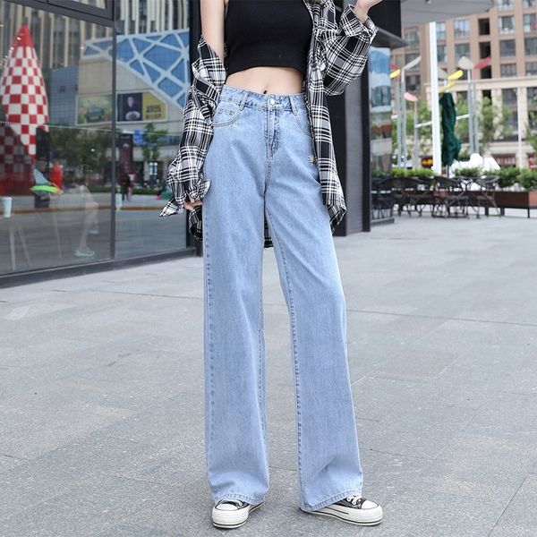 jeans trousers denim full-length streetwear fashion 2021 female upscale women's high-waisted brim broad ladies'leg pants, Blue
jeans trousers denim full-length streetwear fashion 2021 female upscale women's high-waisted brim broad ladies'leg pants, Blue
