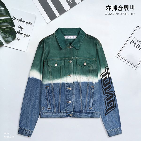 trend autumn 2021off women's style denim jacket tie dye gradually casual and versatile net red same style, Black
trend autumn 2021off women's style denim jacket tie dye gradually casual and versatile net red same style, Black