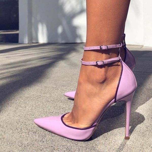 dress shoes pointed shallow mouth one word buckle stiletto heel mid-heel baotou single high heels women, Black
dress shoes pointed shallow mouth one word buckle stiletto heel mid-heel baotou single high heels women, Black