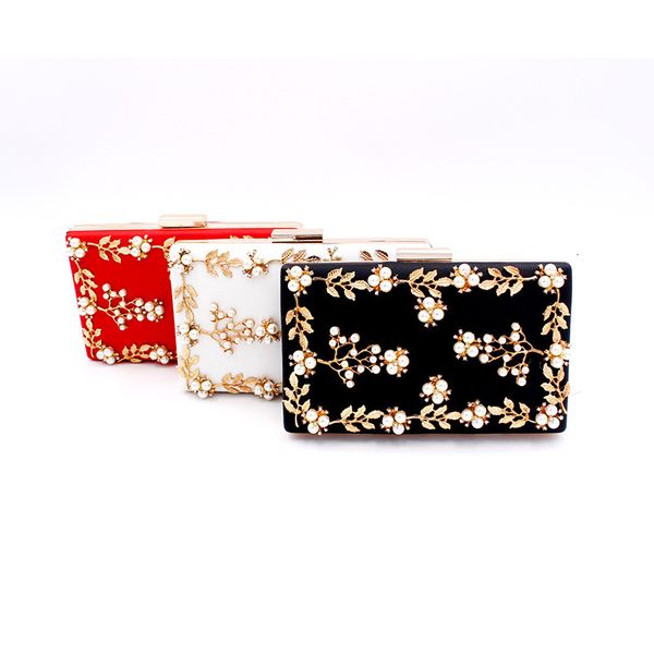 evening bag dinner pearl flower hand holding celebrity pu female
evening bag dinner pearl flower hand holding celebrity pu female