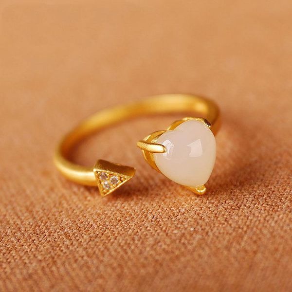 cluster rings charm s silver inlaid natural an white jade arrow heart shaped diamond fresh romantic lovely women opening adjustable ring, Golden;silver
cluster rings charm s silver inlaid natural an white jade arrow heart shaped diamond fresh romantic lovely women opening adjustable ring, Golden;silver