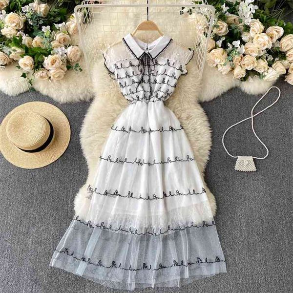women's summer fashion lace perspective mesh a-line dress elegant clothes vintage party sweet vestidos s028 210527, Black;gray
women's summer fashion lace perspective mesh a-line dress elegant clothes vintage party sweet vestidos s028 210527, Black;gray
