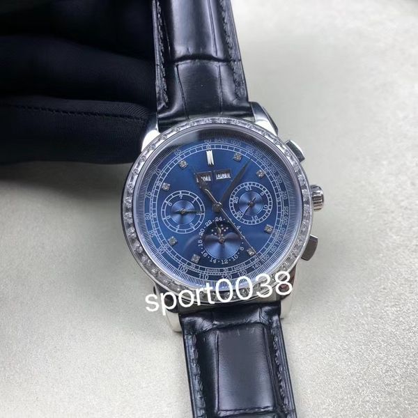 new super complicated 5270 big date black dial japan quartz chronograph moon phase mens watch stainless steel bracelet timezonewatch, Slivery;brown
new super complicated 5270 big date black dial japan quartz chronograph moon phase mens watch stainless steel bracelet timezonewatch, Slivery;brown