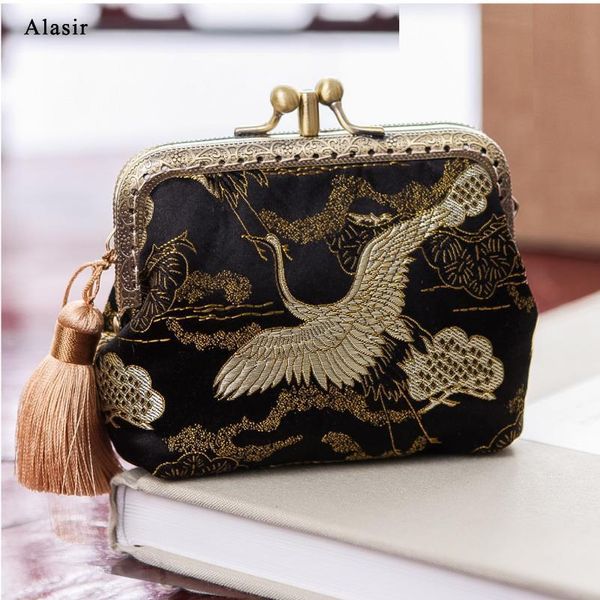 customized original handmade silk brocade retro coin purse card bag chinese style storage small bags special mini wallet, Red;black
customized original handmade silk brocade retro coin purse card bag chinese style storage small bags special mini wallet, Red;black