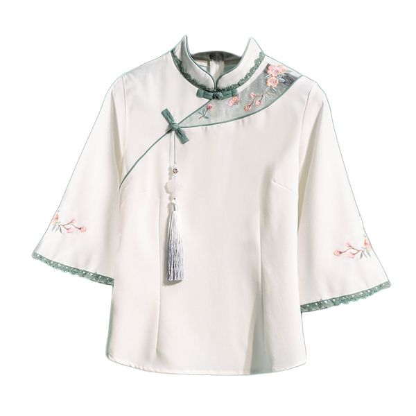 traditional chinese style clothing women embroidery loose blouses cheongsam vintage buckle hanfu shirts tang suits 12195, Red
traditional chinese style clothing women embroidery loose blouses cheongsam vintage buckle hanfu shirts tang suits 12195, Red