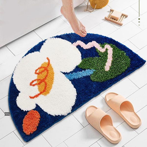 carpets semicircle bathroom mat floral carpet function anti slip blanket floor pad bedside rug home aesthetic room decor
carpets semicircle bathroom mat floral carpet function anti slip blanket floor pad bedside rug home aesthetic room decor