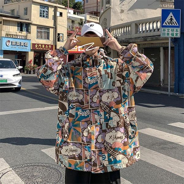 men's hoodies & sweatshirts spring and autumn hong kong style hip-hop graffiti hooded jacket male trend handsome loose ins wild casual, Black
men's hoodies & sweatshirts spring and autumn hong kong style hip-hop graffiti hooded jacket male trend handsome loose ins wild casual, Black