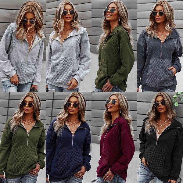 independent research and development of us station fashion sweater 2021 autumn winter solid color long sleeve warm jacket, Blue;black
independent research and development of us station fashion sweater 2021 autumn winter solid color long sleeve warm jacket, Blue;black