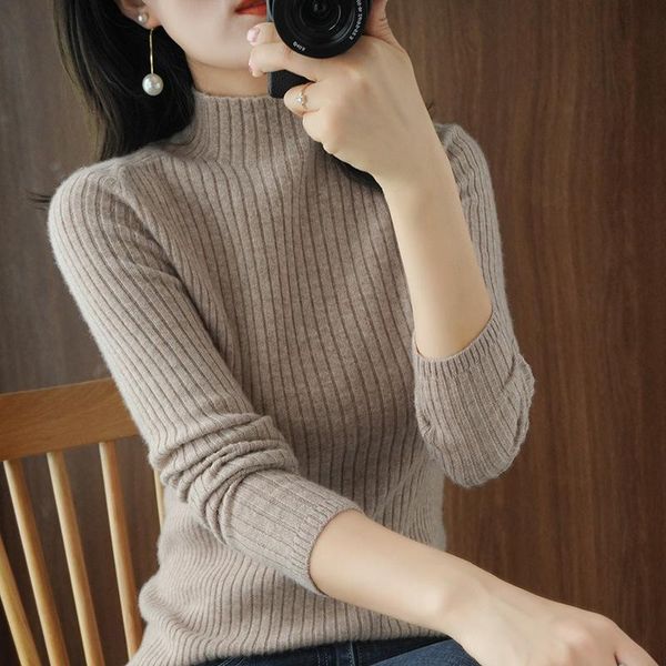 women's sweaters half turtleneck sweater women 2021 autumn and winter knit bottoming shirt ladies slim short, White;black
women's sweaters half turtleneck sweater women 2021 autumn and winter knit bottoming shirt ladies slim short, White;black