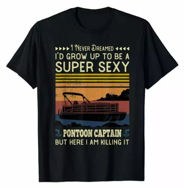 r1 pontoon captain funny boaters or boat driving quote vintage gift black tshirt, White;black
r1 pontoon captain funny boaters or boat driving quote vintage gift black tshirt, White;black