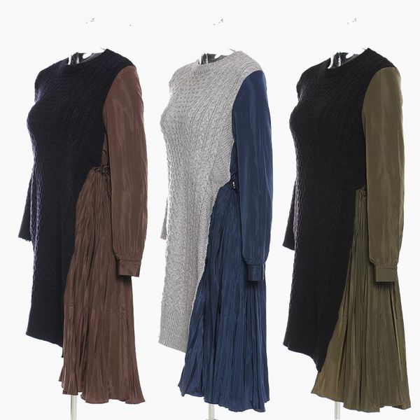 casual dresses getspring women dress patchwork asymmetry knitting sweater irregular color matching autumn winter e647, Black;gray
casual dresses getspring women dress patchwork asymmetry knitting sweater irregular color matching autumn winter e647, Black;gray