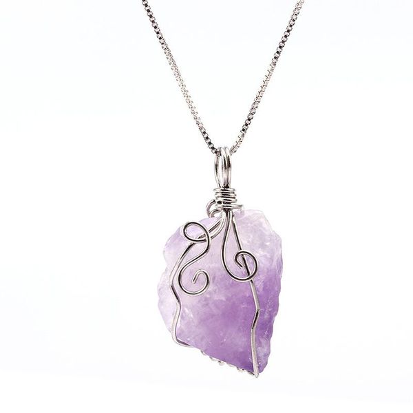 pendant necklaces natural lavender purple raw stone necklace creative girls accessories healing crystal s925 silver chain choker
pendant necklaces natural lavender purple raw stone necklace creative girls accessories healing crystal s925 silver chain choker