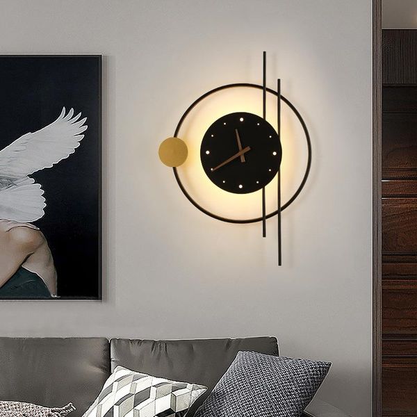 wall lamp post-modern creative nordic simple real clock living room bedroom study model corridor exhibition hall lighting
wall lamp post-modern creative nordic simple real clock living room bedroom study model corridor exhibition hall lighting