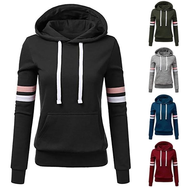 hoodies2021 streetwear hoodies women sweatshirts stripe long sleeve blouse hooded pocket pullover shirt harajuku sudadera mujer, Black
hoodies2021 streetwear hoodies women sweatshirts stripe long sleeve blouse hooded pocket pullover shirt harajuku sudadera mujer, Black