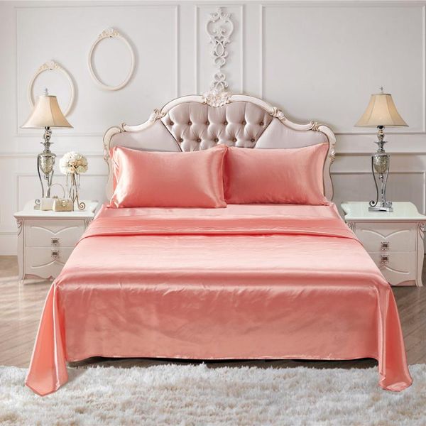 bedding sets cross-border sales european and american solid color satin bed sheet set
bedding sets cross-border sales european and american solid color satin bed sheet set