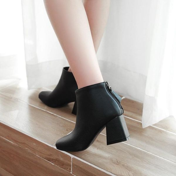 boots big size 9 10 11 12 women shoes ankle for ladies woman winter solid color round head square heel, Black
boots big size 9 10 11 12 women shoes ankle for ladies woman winter solid color round head square heel, Black