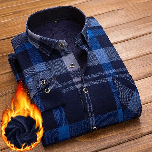 men's casual shirts winter thick warm plaid youth slim fashion handsome elastic one-piece cashmere shirt long sleeve dress, White;black
men's casual shirts winter thick warm plaid youth slim fashion handsome elastic one-piece cashmere shirt long sleeve dress, White;black