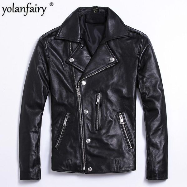 men's leather & faux genuine jacket man autumn coats sheepskin jackets for men motorcycle plus size mens clothing 5xl chaqueta hombre p, Black
men's leather & faux genuine jacket man autumn coats sheepskin jackets for men motorcycle plus size mens clothing 5xl chaqueta hombre p, Black