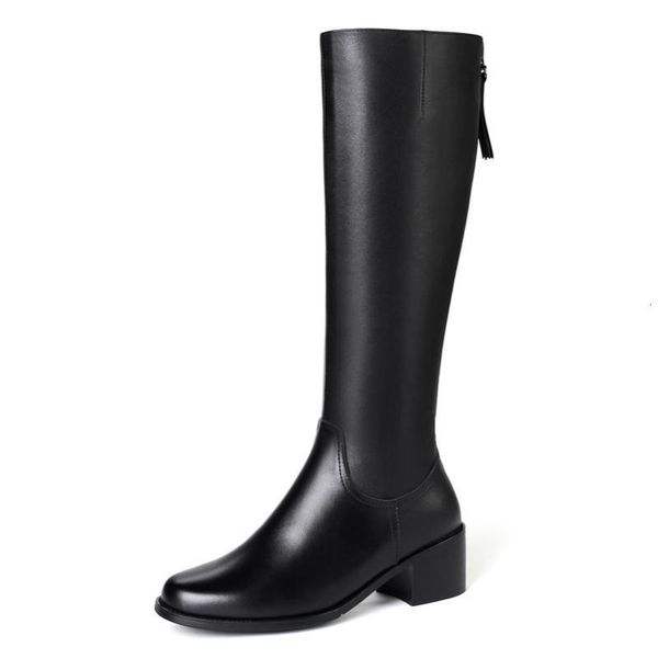 boots meotina winter riding women natural genuine leather thick heels knee high zip round toe shoes lady autumn size 33-421 sqhi, Black
boots meotina winter riding women natural genuine leather thick heels knee high zip round toe shoes lady autumn size 33-421 sqhi, Black
