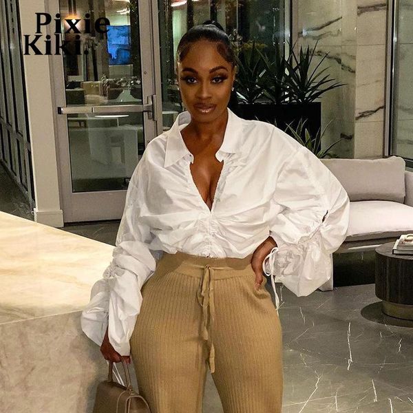 pixiekiki white shirts for women drawstring ruched v neck puffy lantern long sleeve vintage ladies blouses p85-dc24 women's &
pixiekiki white shirts for women drawstring ruched v neck puffy lantern long sleeve vintage ladies blouses p85-dc24 women's &