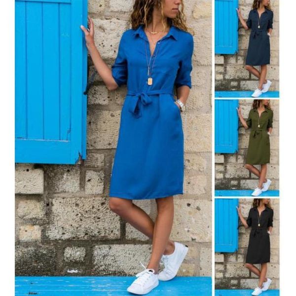 casual dresses for women 2021 y2k autumn and winter three quarter sleeve shirt tie dress vestidos de mujer xxl saia curta, Black;gray
casual dresses for women 2021 y2k autumn and winter three quarter sleeve shirt tie dress vestidos de mujer xxl saia curta, Black;gray