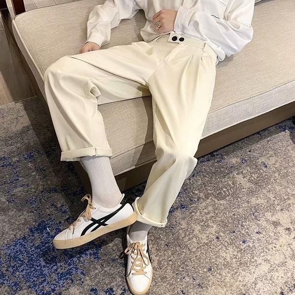men's pants summer thin casual fashion business society mens suit korean loose solid color straight dress men s-3xl, Black
men's pants summer thin casual fashion business society mens suit korean loose solid color straight dress men s-3xl, Black