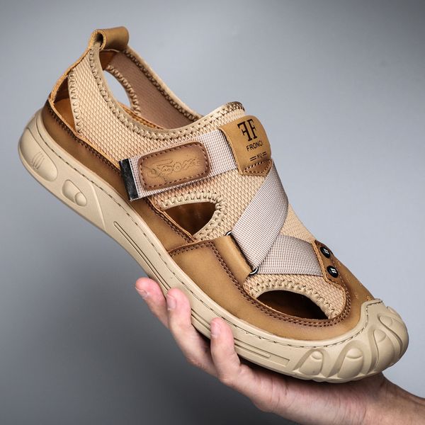 slippers sandals men's trend summer dongdong leather sandals outdoor soft sole comfortable casual beach shoes kc7g, Black
slippers sandals men's trend summer dongdong leather sandals outdoor soft sole comfortable casual beach shoes kc7g, Black