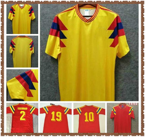 1990 retro 10 valderrama 9 guerrero 2 escobar colo soccer jerseys shirts classic commemorate antique football calcio camiseta, Black;yellow
1990 retro 10 valderrama 9 guerrero 2 escobar colo soccer jerseys shirts classic commemorate antique football calcio camiseta, Black;yellow