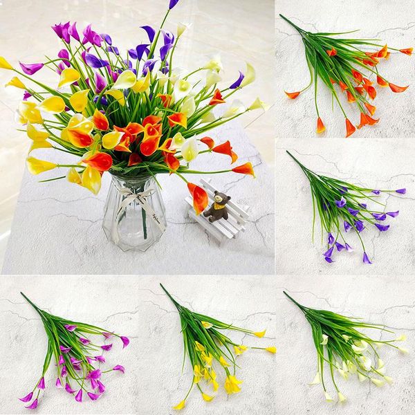 beautiful artificial calla with leaves plastic false flower spring lily 25 heads/bouquet fake plants home room decoration decorative flowers
beautiful artificial calla with leaves plastic false flower spring lily 25 heads/bouquet fake plants home room decoration decorative flowers