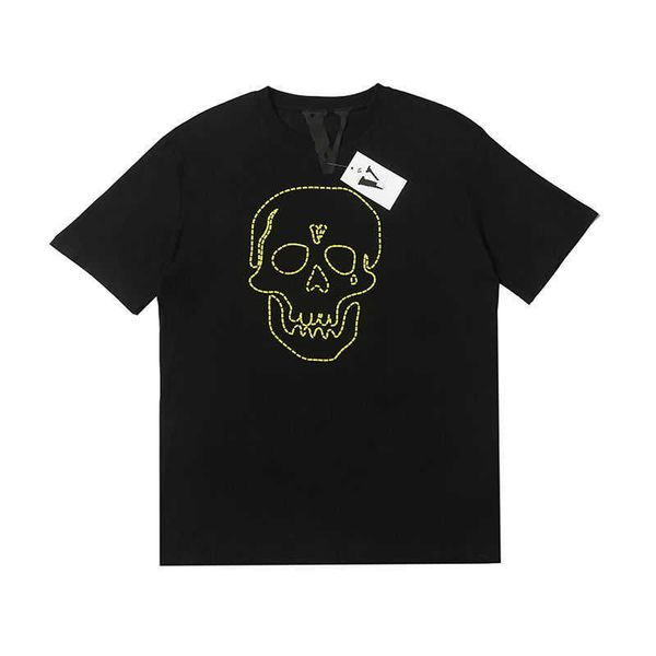 brand t shirt vlones x nbhd t-shirt tee american limited big v skull crew neck short sleeve t-shirt for men and women, White;black
brand t shirt vlones x nbhd t-shirt tee american limited big v skull crew neck short sleeve t-shirt for men and women, White;black
